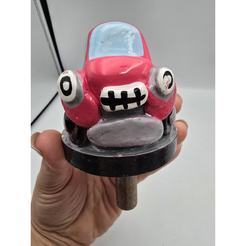 Vintage Cartoon Car Arcade Character Head Folk Art Carnival Prop Whack A Mole